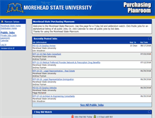 Tablet Screenshot of moreheadstatebids.com